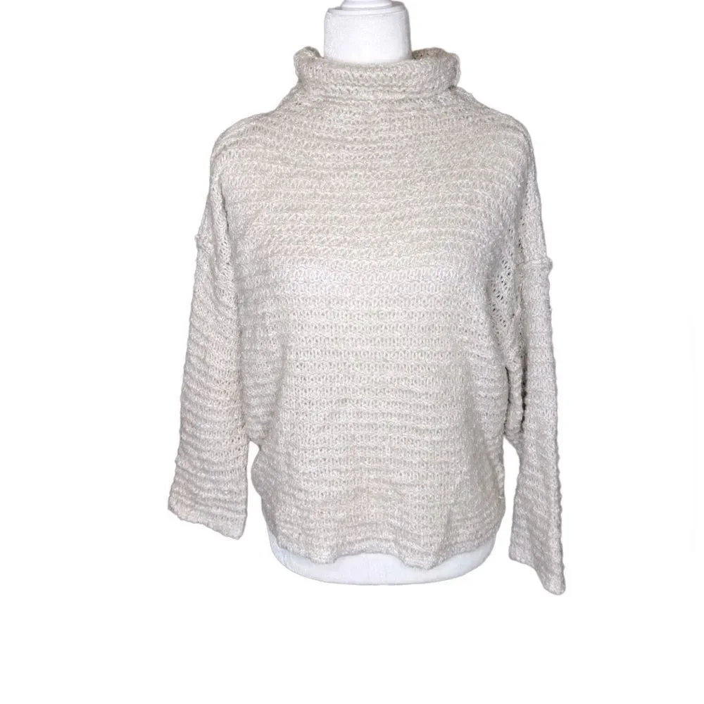 Aerie knit mock neck loose fit sweater size XS